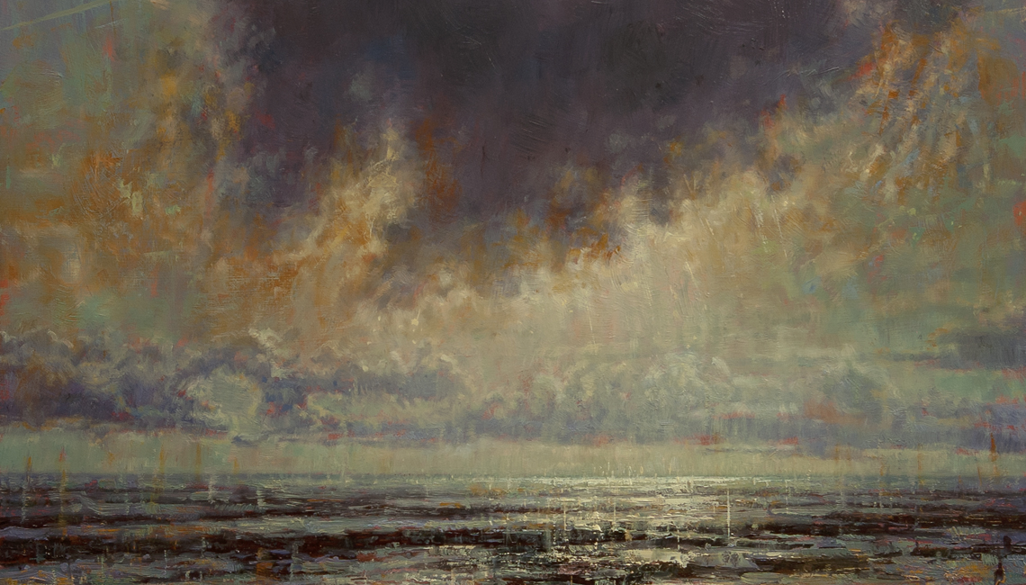 Fries landschap, schilderij, Terschelling, het Wad