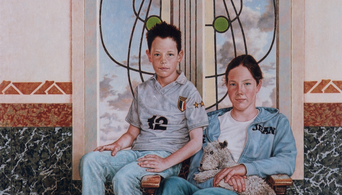 Kinderportretten, portret kind, schilderij, olieverf