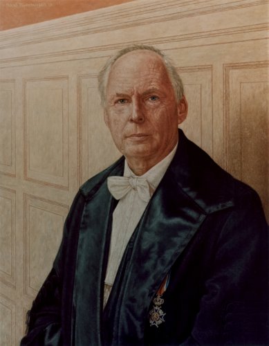 Hoogleraar portret, Prof. Dr. H.J. Huisjes (RUG)